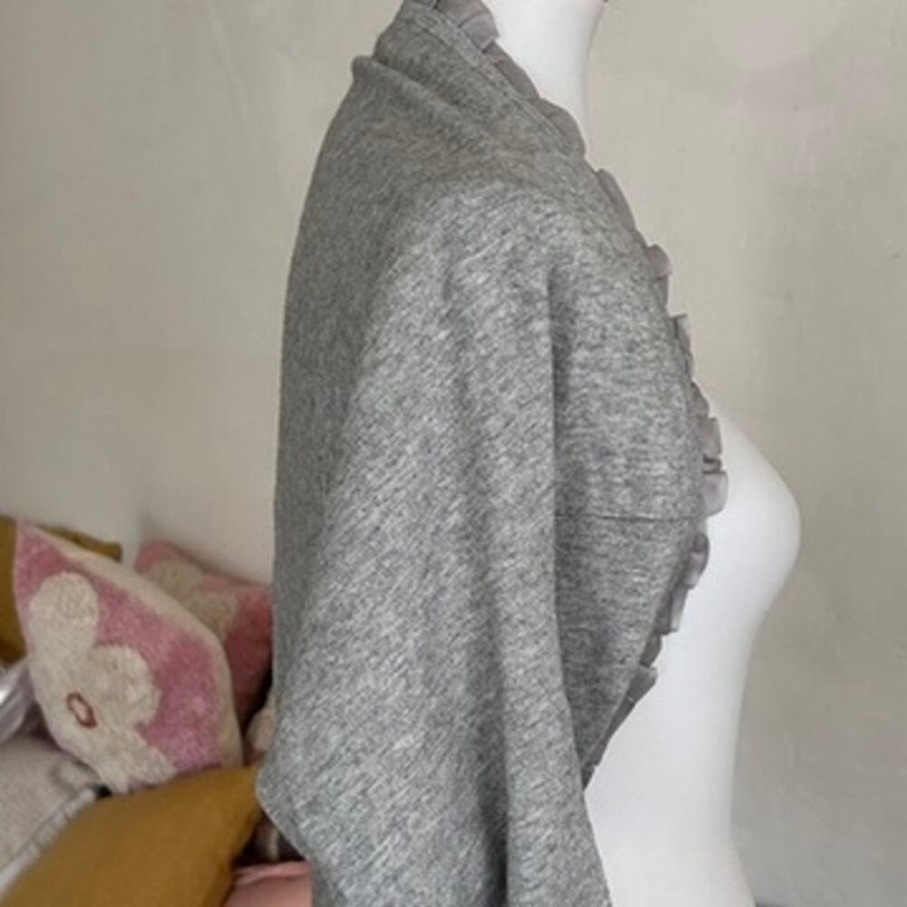 Tara Jarmon Paris, Knit Blend Ruffle Shrug, Size Small